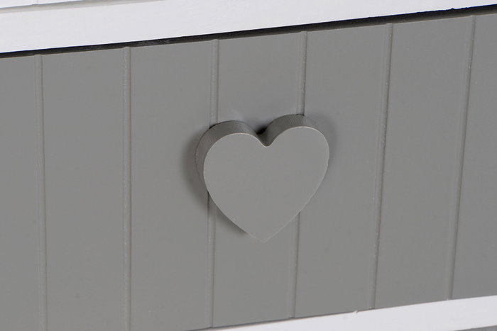 DKD Home Decor Cajonera Blanco Gris 5 Cajones 29 x 90 x 40 cm DKD Home Decor Cajonera Blanco Gris 5 Cajones 29 x 90 x 40 cm