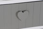 DKD Home Decor Cajonera Blanco Gris 5 Cajones 29 x 90 x 40 cm