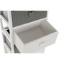 DKD Home Decor Cajonera Paulownia Corazones Blanco y Gris