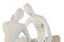 DKD Home Decor Figura de Resina y Mango Barca Blanco/Natural