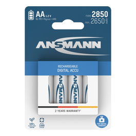 Ansmann Pilas Recargables NiMH Mignon AA 2650 mAh DIGITAL