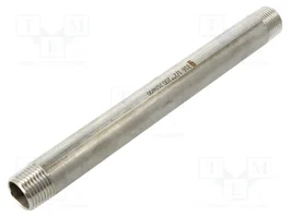 GEBO Conector de conexión G316 en acero inoxidable AISI 316L 200mm G 1/2" externo