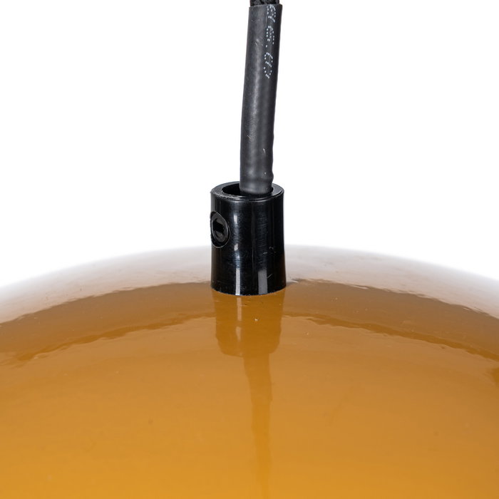 Lámpara Techo Naranja Metal 30 X 30 X 22 cm