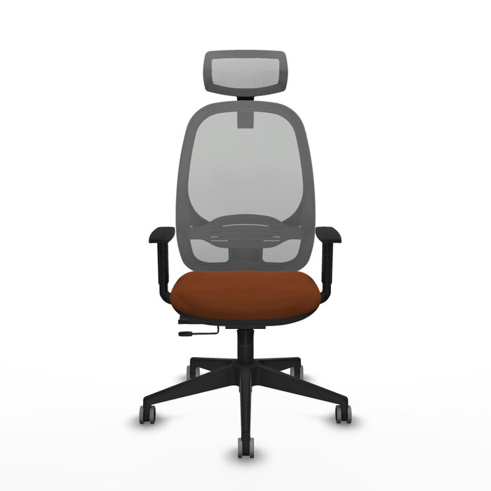 PIQUERAS Y CRESPO Silla de oficina Cilanco con mecanismo Sincro/Traslack, Marrón y Gris PIQUERAS Y CRESPO Silla de oficina Cilanco con mecanismo Sincro/Traslack, Marrón y Gris