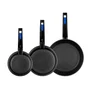 Monix Pack de 3 Sartenes Forjadas Martin Berasategui, Aluminio Forjado, Antiadherente Teflon Classic, Mango Baquelita, para Todo Tipo de Encimeras, 18-22-26 cm