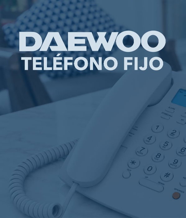 Daewoo DW6310 Teléfono Fijo Blanco con Pantalla Retroiluminada