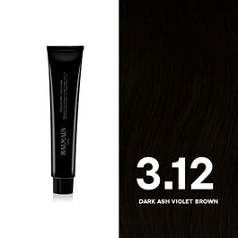 Couleurs Couture, Tinte permanente para el cabello, 3.12 Dark Ash Violet Brown, 60 ml