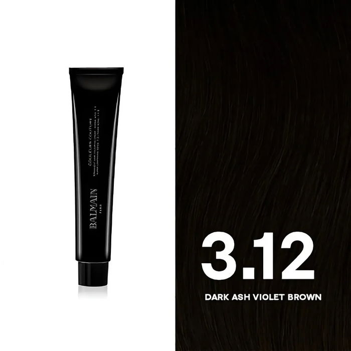 Couleurs Couture, Tinte permanente para el cabello, 3.12 Dark Ash Violet Brown, 60 ml Couleurs Couture, Tinte permanente para el cabello, 3.12 Dark Ash Violet Brown, 60 ml