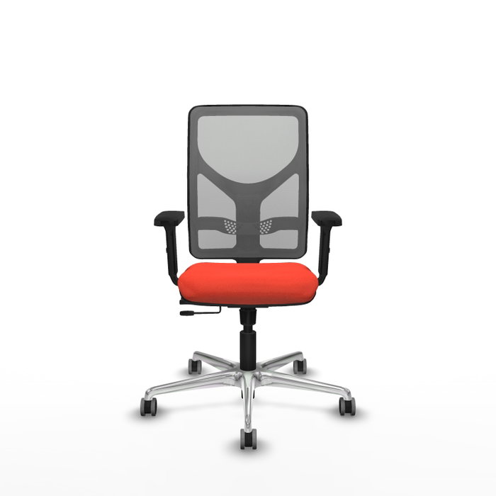 PIQUERAS Y CRESPO Silla de oficina Motilla con mecanismo Sincro/Traslack, naranja oscuro y gris PIQUERAS Y CRESPO Silla de oficina Motilla con mecanismo Sincro/Traslack, naranja oscuro y gris