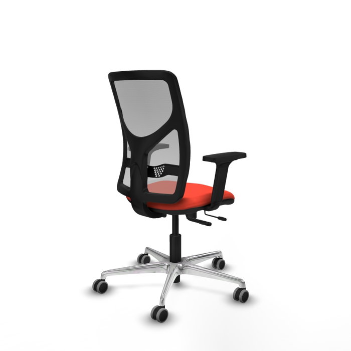 PIQUERAS Y CRESPO Silla de oficina Motilla con mecanismo Sincro/Traslack, naranja oscuro y gris PIQUERAS Y CRESPO Silla de oficina Motilla con mecanismo Sincro/Traslack, naranja oscuro y gris