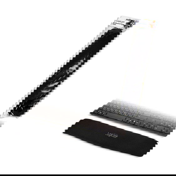 LogiLink Handauflage aus Silikon für Tastatur, Reposo para Muñeca de Teclado