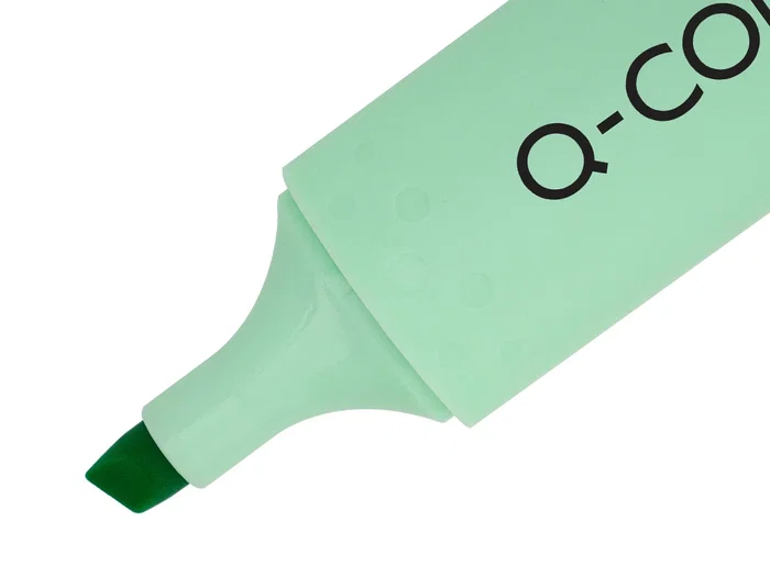 Q-connect Rotulador fluorescente punta biselada, estuche de sobremesa, 23 unidades, colores surtidos