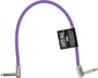 Ernieball Cable Flex Patch 12" Purple - Cable de Instrumentos de Alta Calidad con Conectores de Perfil Bajo y 95% de Apantallado para Bajo Ruido y Tono Cristalino