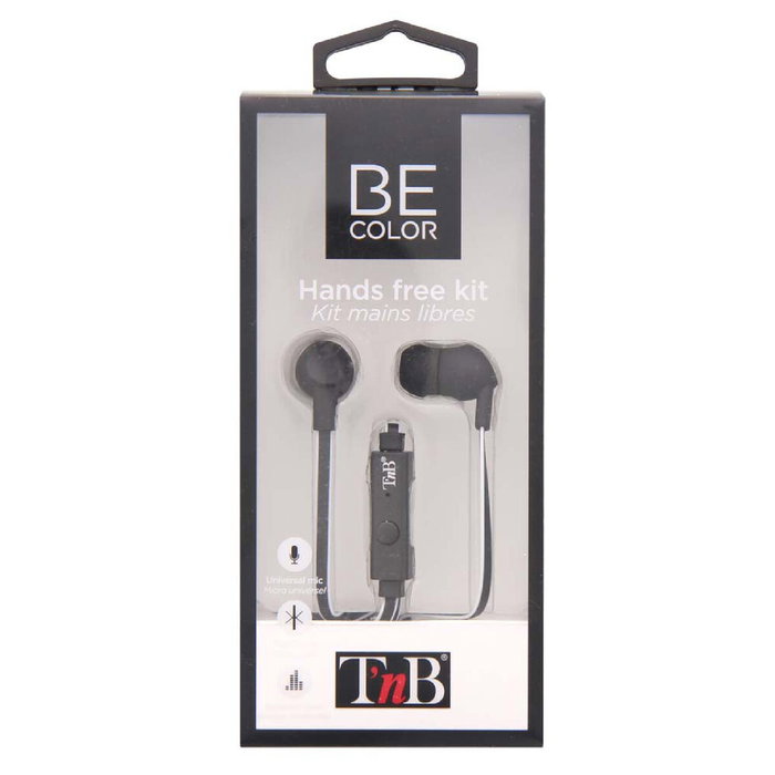 TNB Auriculares BE COLOR con cable jack negro