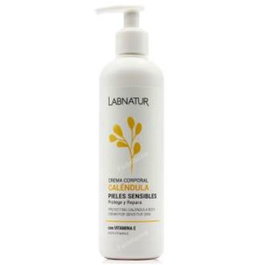 LABNATUR BIO Crema Corporal Caléndula 300 ml - Pieles Sensibles, Regenerante y Tonificante - Crema Natural