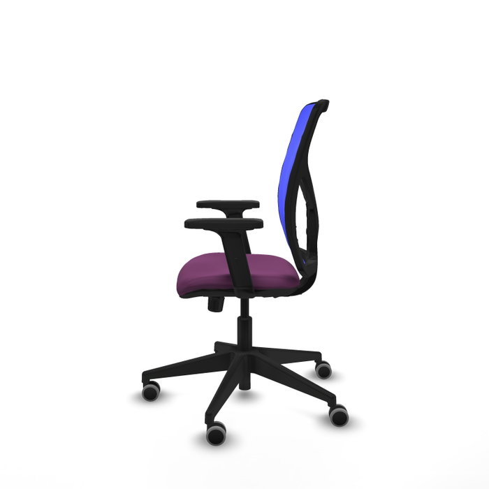 PIQUERAS Y CRESPO Silla de oficina Motilla con mecanismo Sincro, Morado y Azul