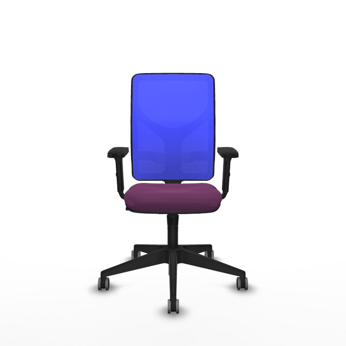 PIQUERAS Y CRESPO Silla de oficina Motilla con mecanismo Sincro, Morado y Azul