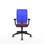 PIQUERAS Y CRESPO Silla de oficina Motilla con mecanismo Sincro, Morado y Azul