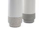 DKD Home Decor Lámpara de Sobremesa de Cerámica y Cristal Bicolor G9
