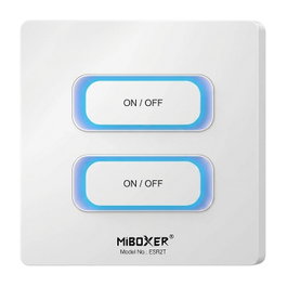 Miboxer Panel LED 2 Gang con Control Remoto 2,4GHz, Sensor de Movimiento y Dimmer (Milight/Miboxer)