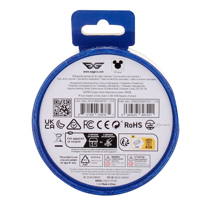 Disney Auriculares Inalambricos Bluetooth 5.3 Stitch para Niños con Cancelación de Ruido Ambiental y Caja de Carga