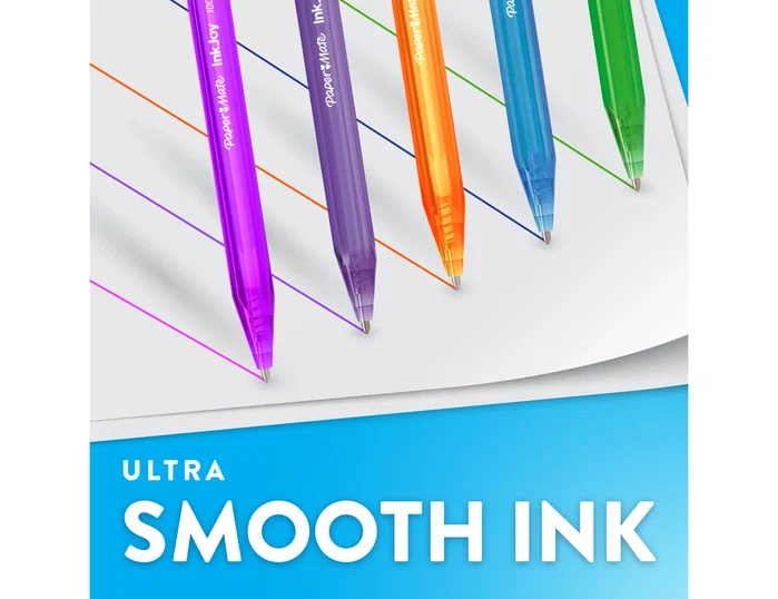 Paper Mate Inkjoy 100 Bolígrafo Retráctil Triangular Rojo