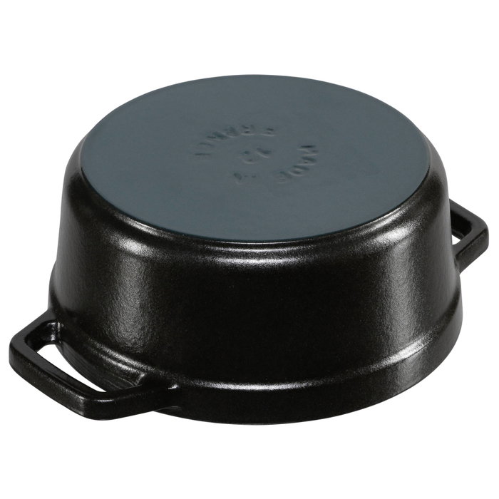 Staub Cocotte Redonda de Hierro Fundido 12 cm Negro