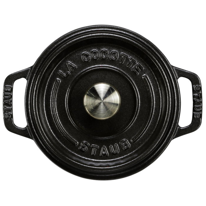Staub Cocotte Redonda de Hierro Fundido 12 cm Negro