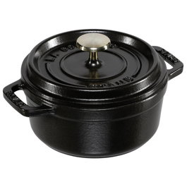 Staub Cocotte Redonda de Hierro Fundido 12 cm Negro