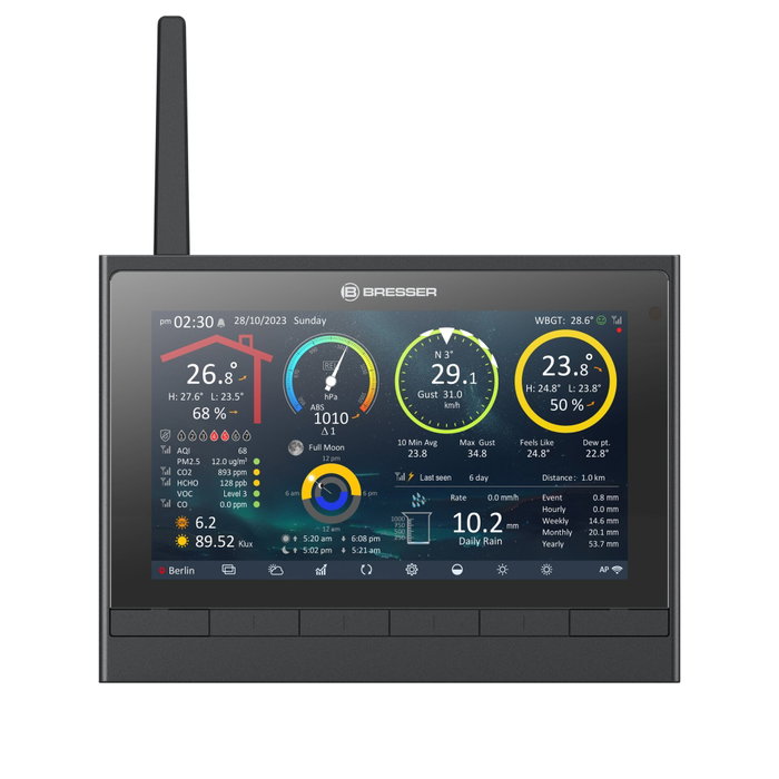 Bresser Wetter Center 9-in-1 MeteoChamp HD WLAN