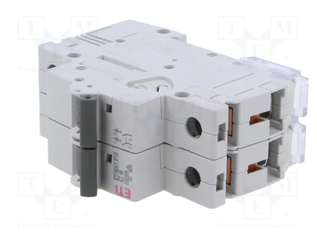 ETI POLAM Interruptor magnetotérmico ETIMAT P10 2P C6 6A 10kA ETI POLAM Interruptor magnetotérmico ETIMAT P10 2P C6 6A 10kA