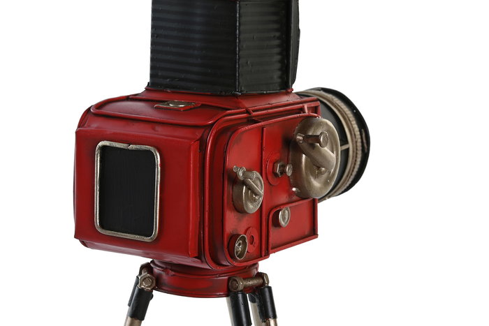 DKD Home Decor Decoración Vintage Rojo Negro Metal 17 x 34 x 15 cm (2 Unidades)