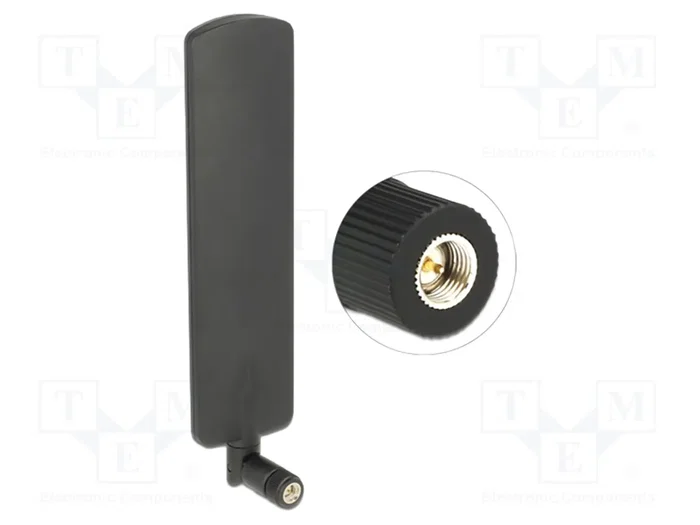 DeLOCK 89604 Antena LTE Omnidireccional con Conector SMA, 2 dBi, Negro DeLOCK 89604 Antena LTE Omnidireccional con Conector SMA, 2 dBi, Negro