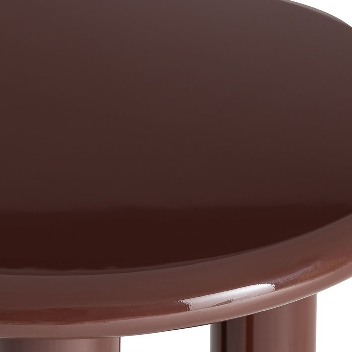 Mesa Auxiliar Lacado Granate Dm Salón 50 X 50 X 50,50 cm