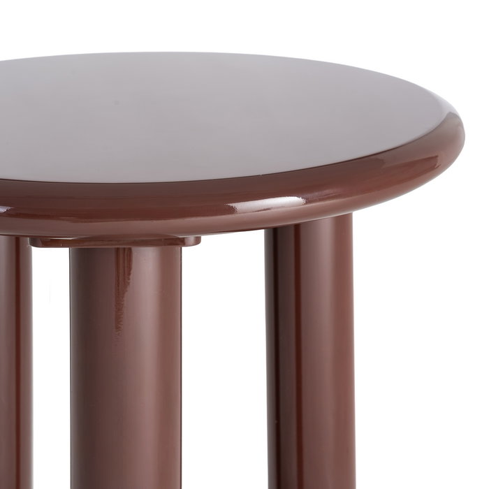 Mesa Auxiliar Lacado Granate Dm Salón 50 X 50 X 50,50 cm