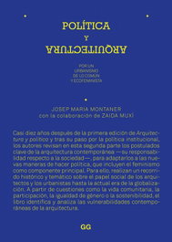 Política y arquitectura, Josep Maria Montaner - GUSTAVO GILI