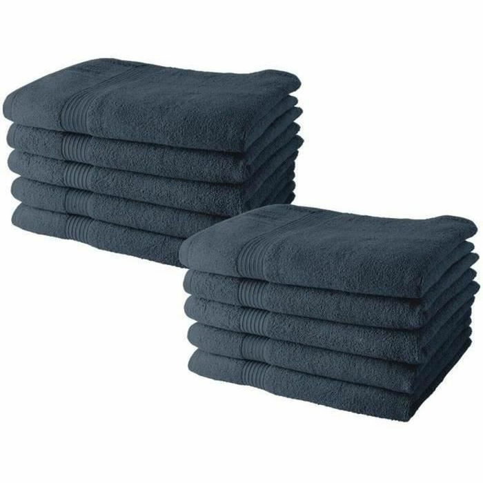 Today Juego de 10 toallas Denim 50x90 cm 100% Algodón Today Juego de 10 toallas Denim 50x90 cm 100% Algodón