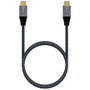 Aisens Cable USB-C 20Gbps USB 3.2 Gen 2x2, 100W 5A, 8K@30Hz, e-mark, Aluminio, 0.6m, Gris