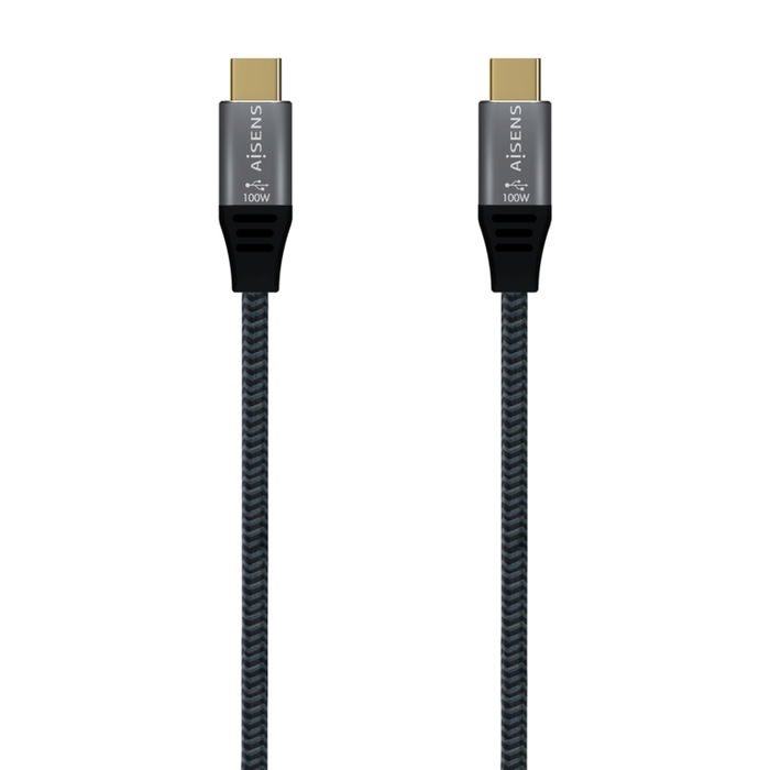 AISENS - Cable USB 3.2 GEN2x2 ALUMINIO 20GBPS 8K@30HZ 5A 100W E-MARK, TIPO USB-C/M-USB-C/M, GRIS, 0.6M AISENS - Cable USB 3.2 GEN2x2 ALUMINIO 20GBPS 8K@30HZ 5A 100W E-MARK, TIPO USB-C/M-USB-C/M, GRIS, 0.6M