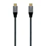 Aisens Cable USB 3.2 Gen2x2 Aluminio 20Gbps 100W USB-C a USB-C, 0,6m, Gris