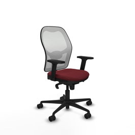 PIQUERAS Y CRESPO Silla de oficina Jorquera Granate y Blanco