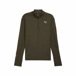 Sudadera sin Capucha Hombre Puma Flex 1/4 Zip Verde oscuro Atomized