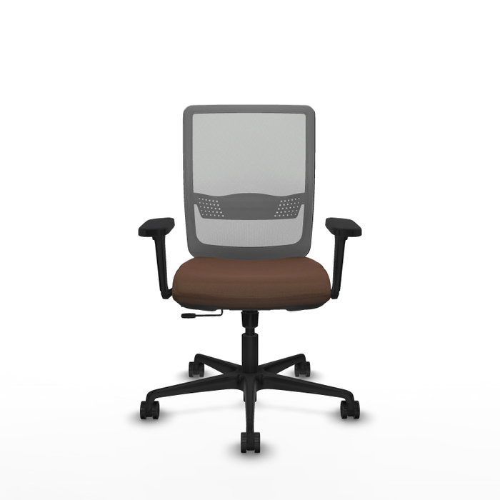PIQUERAS Y CRESPO Silla de oficina Haches con mecanismo Sincro/Traslack Marrón y Gris PIQUERAS Y CRESPO Silla de oficina Haches con mecanismo Sincro/Traslack Marrón y Gris