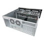 Unykach Caja Rack UK51918 4U 19 Pulgadas ATX Servidor Negro/Plata
