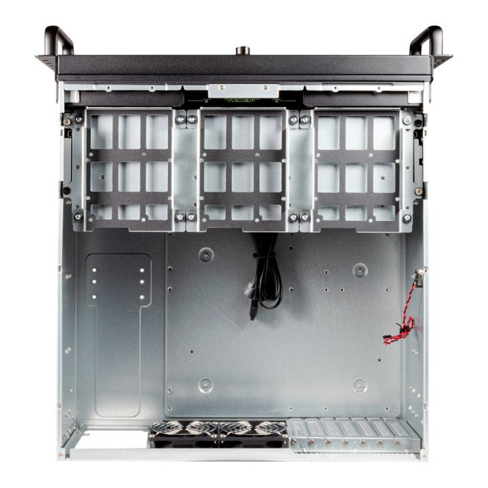 Unykach Caja Rack UK51918 4U 19 Pulgadas ATX Servidor Negro/Plata