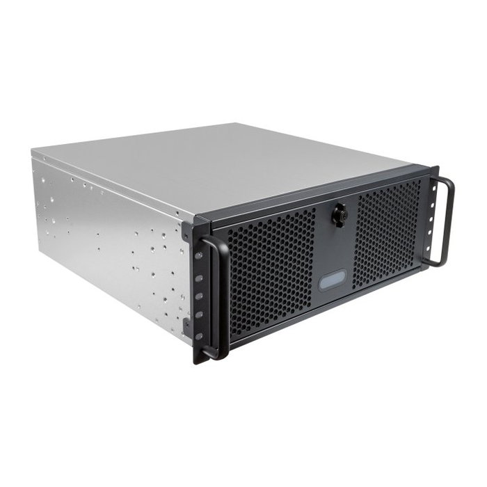 Unykach Caja Rack UK51918 4U 19 Pulgadas ATX Servidor Negro/Plata