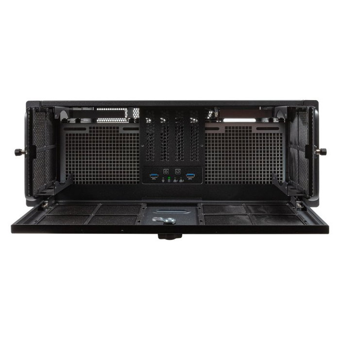 Unykach Caja Rack UK51918 4U 19 Pulgadas ATX Servidor Negro/Plata