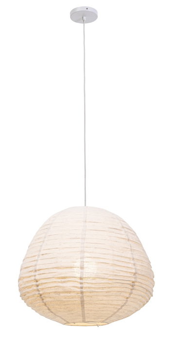 DKD Home Decor Lámpara de Techo de Yute Natural Crudo 55x55x47 cm