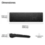 HP 490K Multi-Device Dual-Mode Keyboard Negro