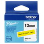Brother Btag 631 Negro sobre amarillo 12 mm x 4 m